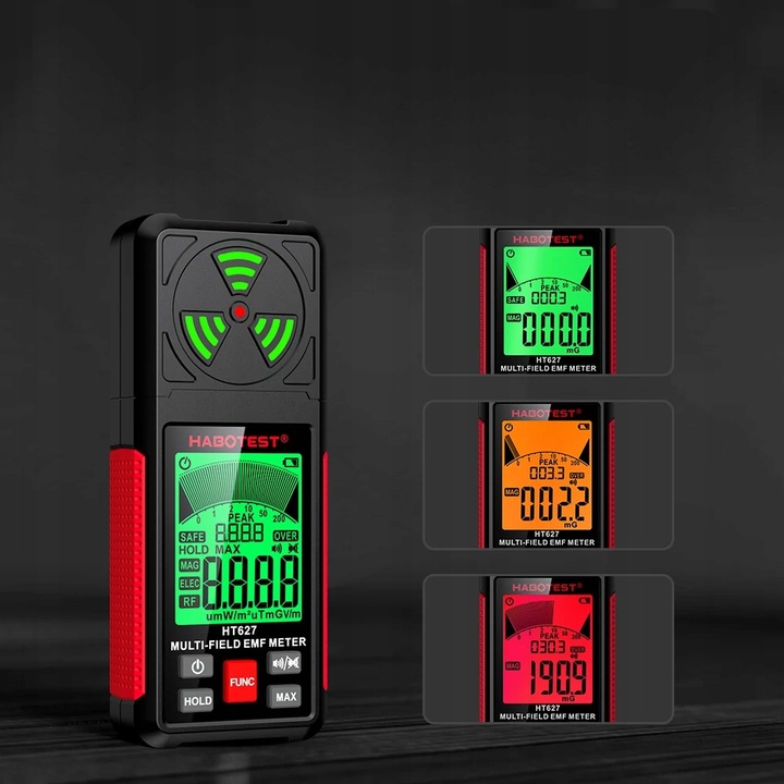 MIERNIK POLA ELEKTROMAGNETYCZNEGO TESTER FAL RADIOWYCH 200uT 2000V/m