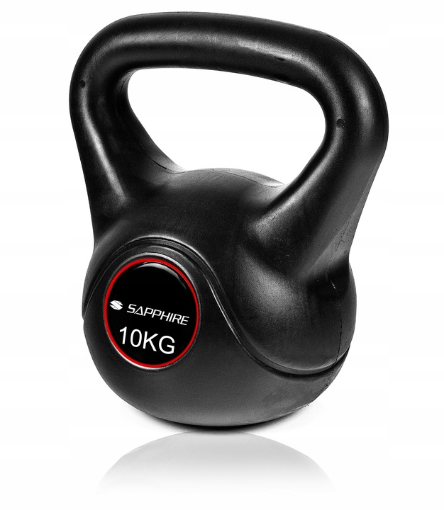 Hantel KETTLEBELL Sapphire 10KG kula ODWAŻNIK kettle HANTLA do ćwiczeń