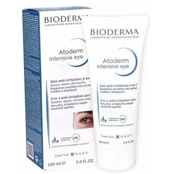 Bioderma Atoderm Intensive Eye 100 ml krem pod oczy 3w1 łagodzi