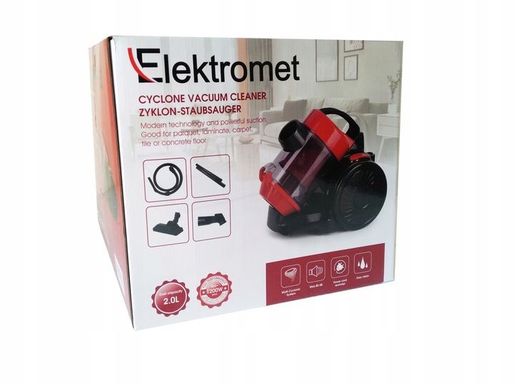 ODKURZACZ BEZWORKOWY CYKLONOWY 3200W MOCNY 2L FILTR HEPA