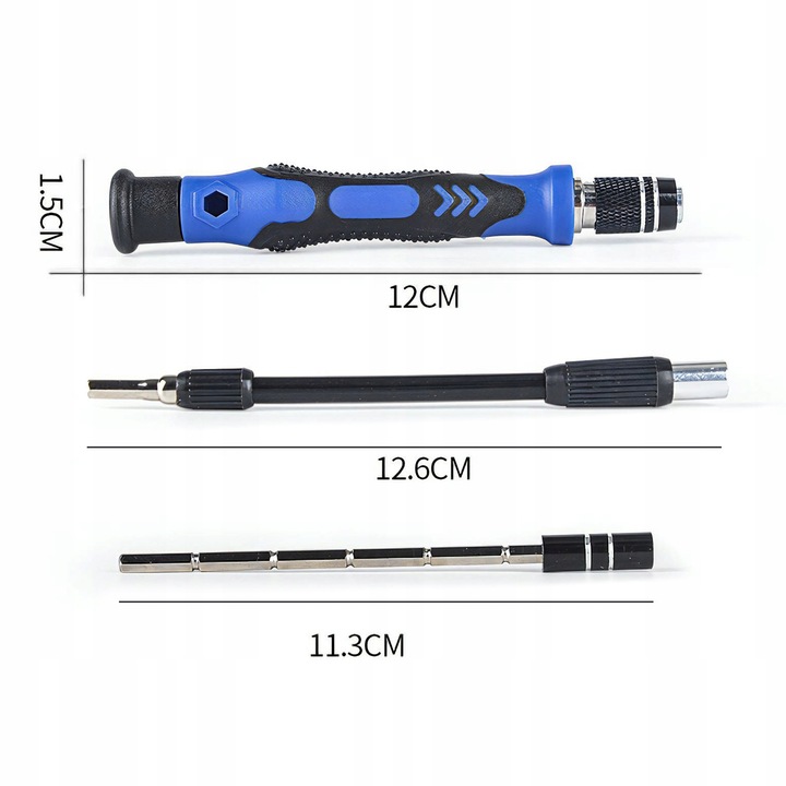 ZESTAW WKRĘTAKÓW ŚRUBOKRĘTÓW BITÓW PRECYZYJNE WYMIENNE W ETUI 75