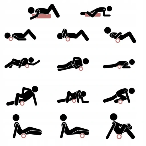 ZESTAW ROLLERÓW DO MASAŻU WAŁEK DUŻY MAŁY PIŁKA POJEDYNCZA DUOBALL EPP 4W1