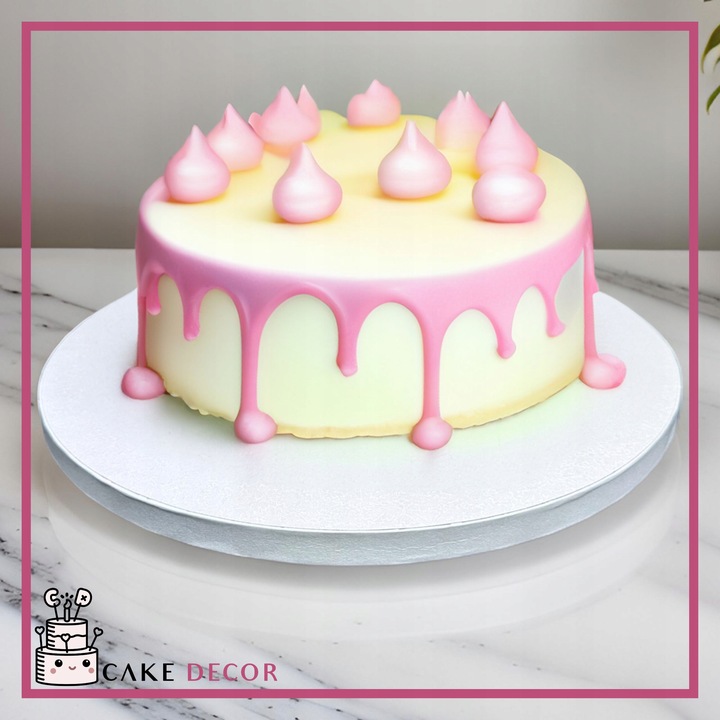 Podkład pod tort gruby Biały 40 cm Cakedecor