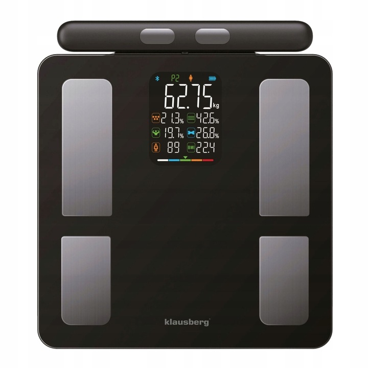 Waga łazienkowa z uchwytem, elektroniczna, precyzyjna skład ciała,