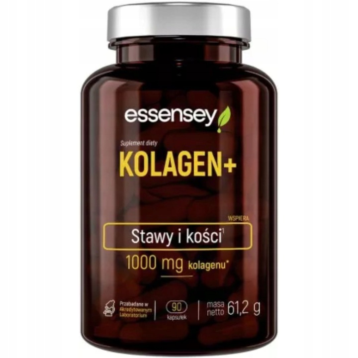 Essensey KOLAGEN NATURALNY + WITAMINA C ZDROWE WŁOSY SKÓRA 90 KAPS