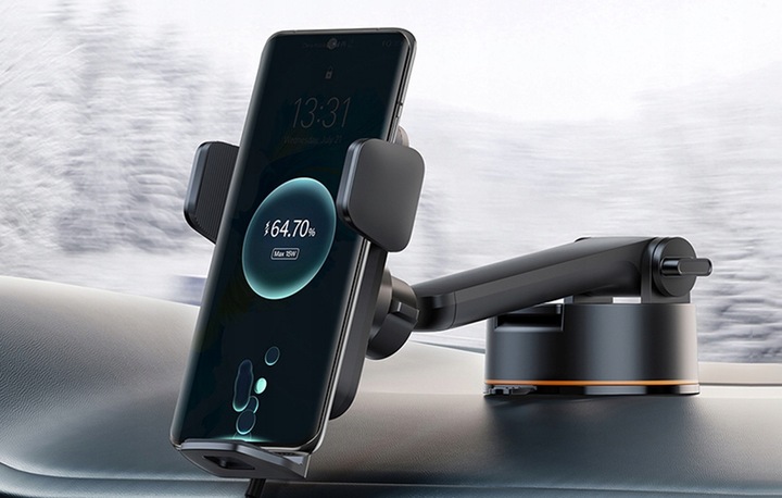 BASEUS AUTOMATYCZNY UCHWYT SAMOCHODOWY NA KOKPIT Z ŁADOWARKĄ INDUKCYJNĄ QI