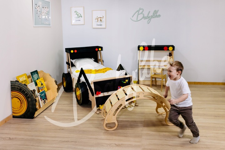 Bujak drewniany, bujaczek + zjeżdżalnia little M