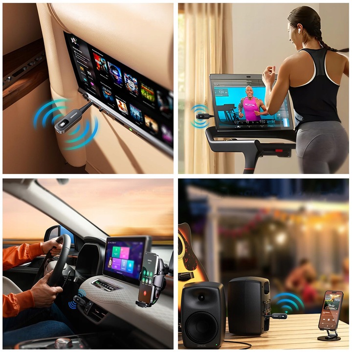 Transmiter odbiornik nadajnik BLUETOOTH 2w1 AUX Minijack 3,5 mm TX RX