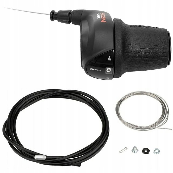 Manetka obrotowa Shimano Nexus 8 SL-C6000 prawa + Linka