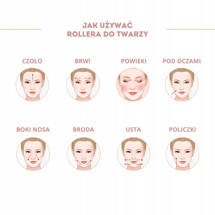 ROLLER WAŁEK KWARCOWY DO TWARZY + KAMIEŃ GUA SHA DO MASAŻU TWARZY I CIAŁA