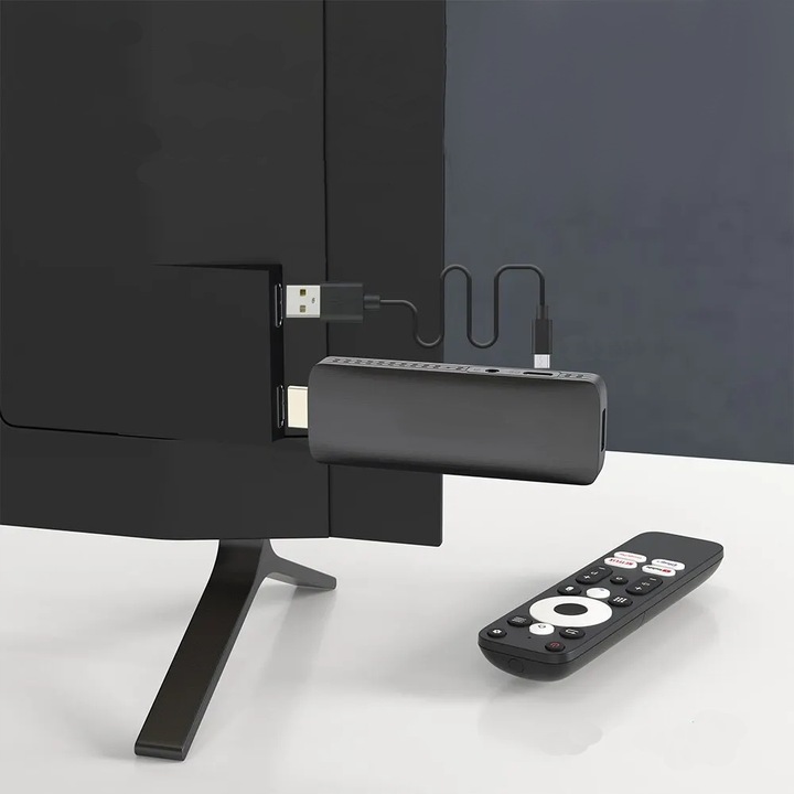 ODTWARZACZ MULTIMEDIALNY SMART TV STICK BOX BLUETOOTH 4K WIFI PRZYSTAWKA