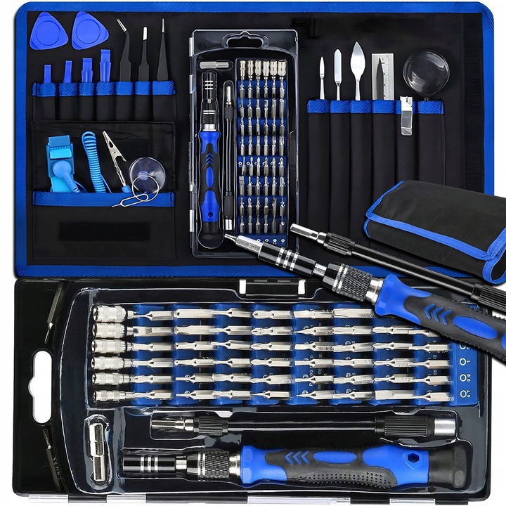 ZESTAW WKRĘTAKÓW ŚRUBOKRĘTÓW BITÓW PRECYZYJNE WYMIENNE W ETUI 75