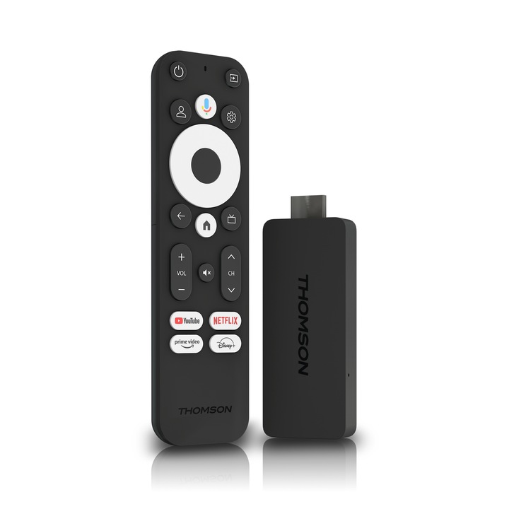 Odtwarzacz multimedialny 4K Android TV Stick THOMSON po polsku 140M