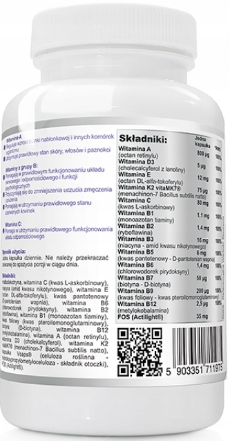 WISH Multiwitamina+probiotyk kompleks witamin x120