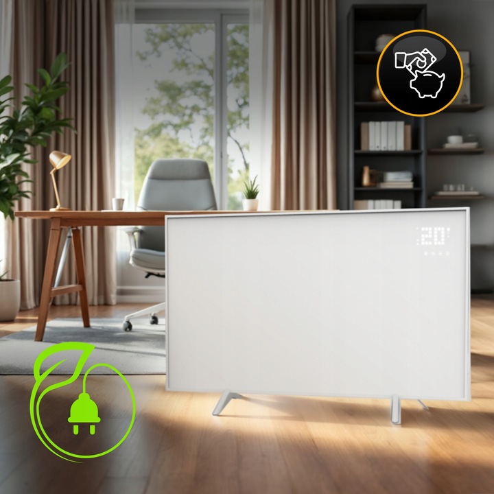 Grzejnik na podczerwień promiennik ciepła WarmUp 770W WiFi Tuya LED