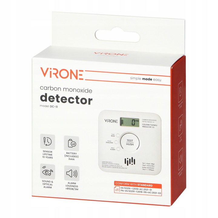 Czujnik Tlenku Węgla Detektor tlenku węgla Czadu NAJNOWSZY MODEL