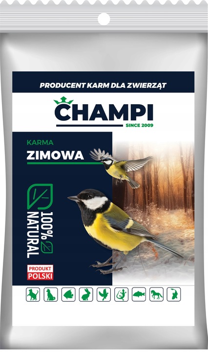 14kg Słonecznik czarny nie łuskany ziarno na zimę karmnik dla ptaków Champi