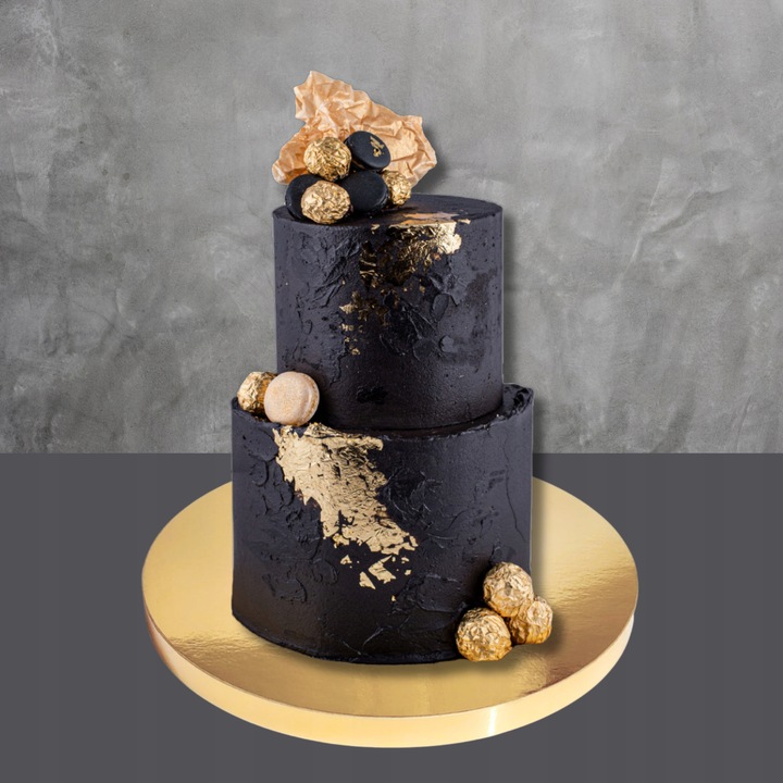 PODKŁAD STYRODUROWY POD TORT 30 cm CAŁY ZŁOTY LAMOWANY BOK STYRODUR gr 2cm