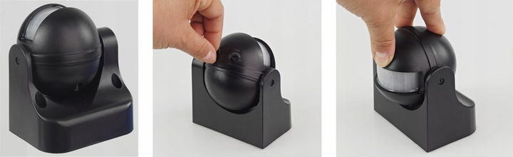 ŚCIENNY CZUJNIK RUCHU ZMIERZCHU PIR ZEWNĘTRZNY LED NATYNKOWY CZUJKA SENSOR