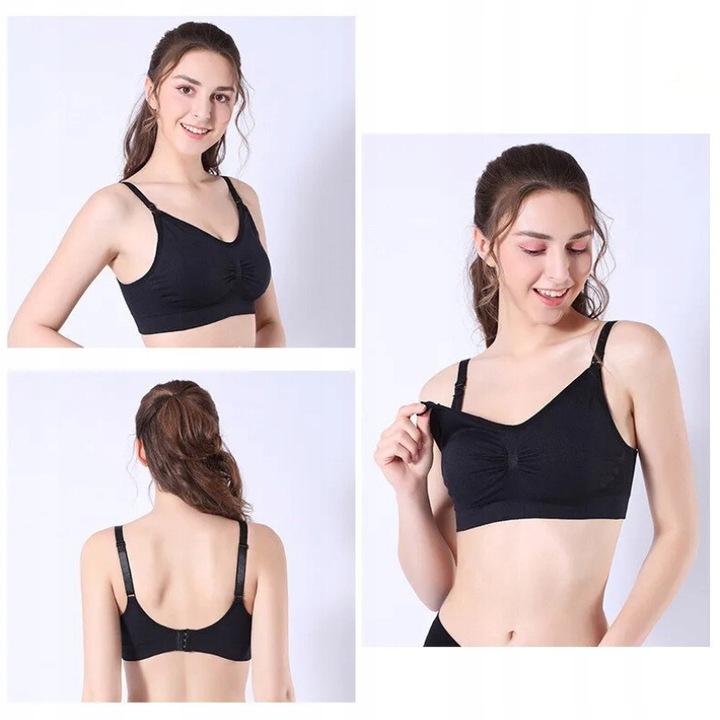 Biustonosz Ciążowy Bezszwowy Stanik Do Karmienia L