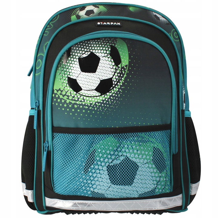PLECAK SZKOLNY TORNISTER FOOTBALL PIŁKA NOŻNA DLA CHŁOPCA KLASA 1-3 PIÓRNIK