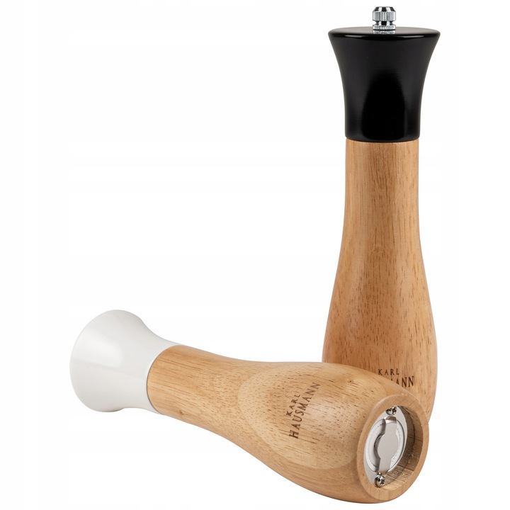 MŁYNEK DO PIEPRZU RĘCZNY ZESTAW 2 SZT MŁYNEK DO PIEPRZU I SOLI DREWNO