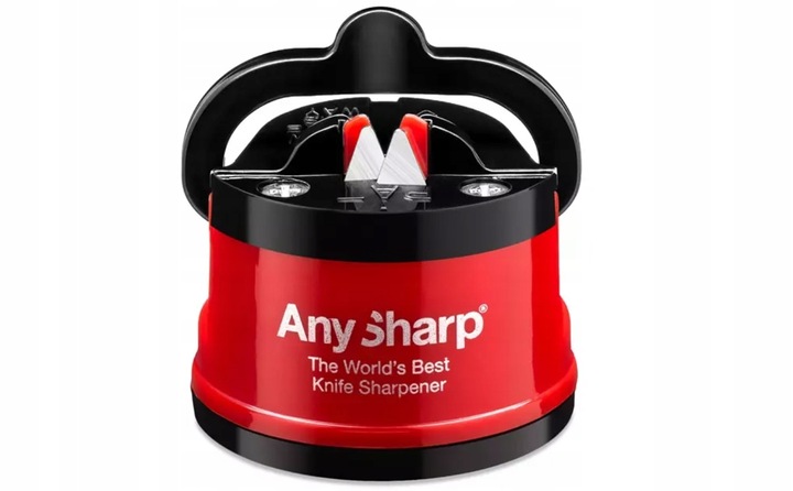 Ostrzałka do noży osełka AnySharp Classic Red