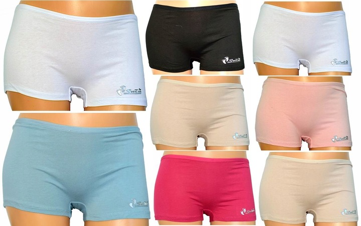 Bokserki Damskie majtki figi bawełniane M 8-pak