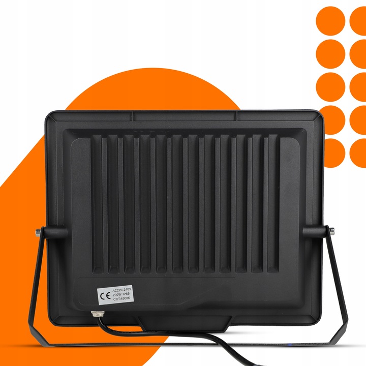 Halogen LED Naświetlacz Reflektor Zewnętrzny Lampa 200W IP65