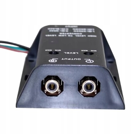 Konwerter poziomu sygnału głośnikowego RCA adapter audio High Low