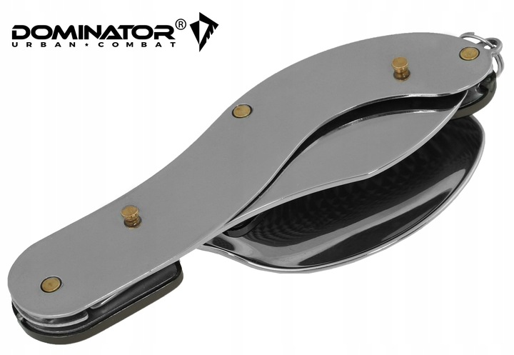 Niezbędnik Turystyczny DOMINATOR sztućce nóż składany łyżka widelec olive