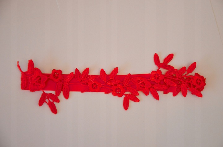 CZERWONA PODWIĄZKA studniówka podwiązki HAND MADE wysoka jakość MATURA 2024