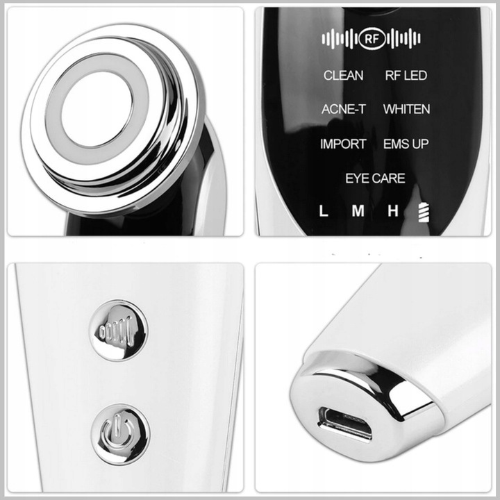 MASAŻ TWARZY MASAŻER LIFTINGUJĄCY UJĘDRNIAJĄCY 7W1 EMS MEZOTERAPIA LIFTING