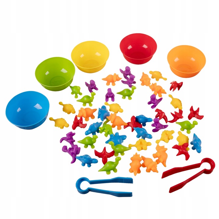 Tuba Dinozaurów Zestaw Dinozaury do Nauki Liczenia Kolorów Dinozaury Dzieci