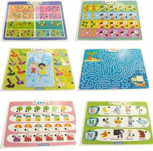 CLEMENTONI MÓWIĄCE PIÓRO ŚWIECI 1000 PYTAŃ PRZEDSZKOLAKA + GRA QUIZ 50653