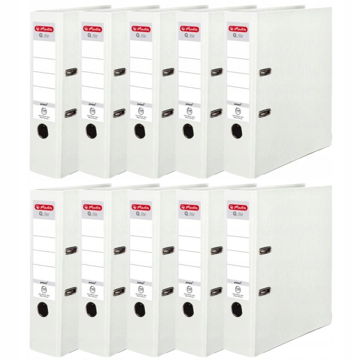 Segregator HERLITZ A4 80mm 8cm Q.file biały 10szt