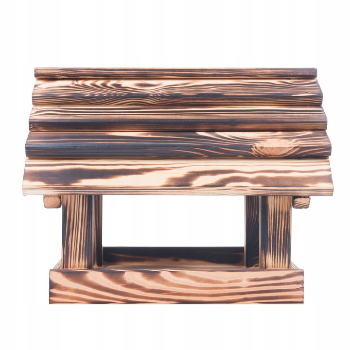 Karmnik Dla Ptaków Na Ziarno Duży Stojący Opalany Solidny + Słonecznik