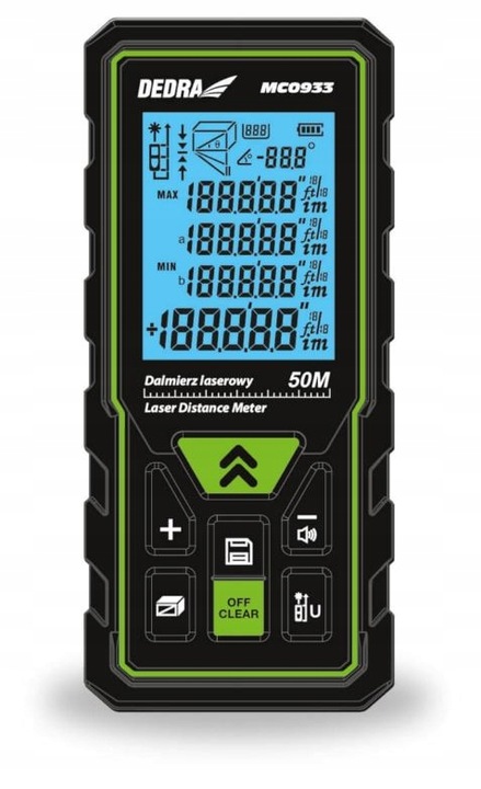 Dalmierz Laserowy 50m - Miernik Odległości DEDRA