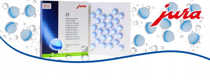 3-Fazowe Tabletki Czyszczące do Ekspresu Jura 25045 Trójfazowe 25