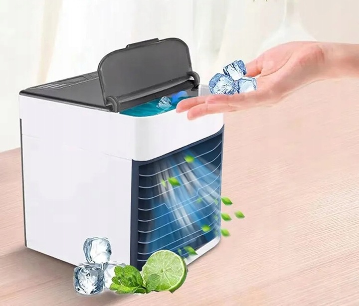 KLIMATYZATOR PRZENOŚNY 3W1 OCZYSZCZACZ NAWILŻACZ KLIMATYZER USB NA WODĘ
