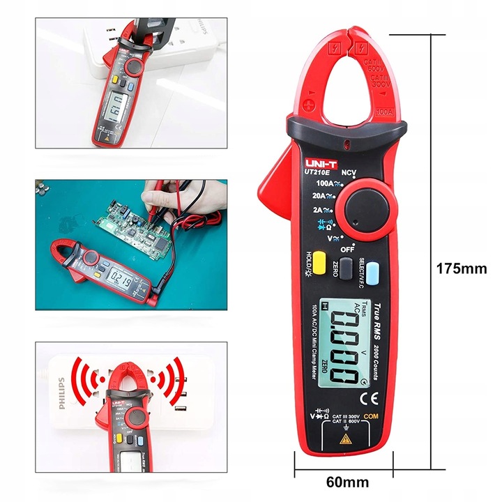 Miernik cęgowy Uni-t UT210E