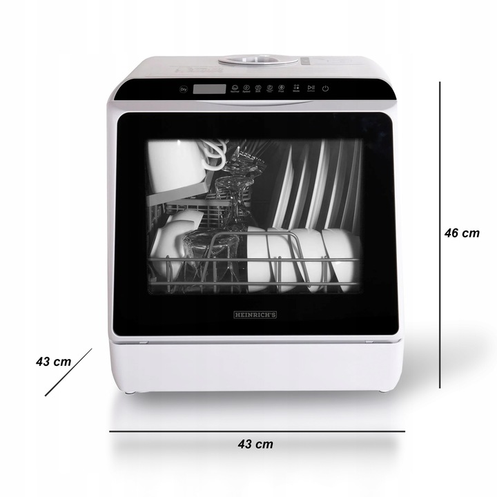Mini ZMYWARKA PRZENOŚNA 2w1 Stołowa z Zbiornikiem na Wodę Turystyczna