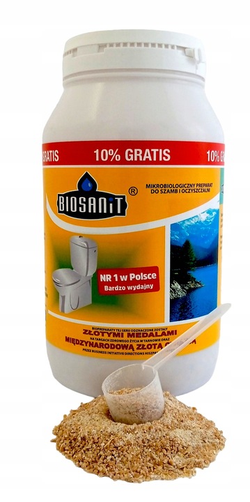 Biosanit,Bakterie do oczyszczalni,szamba 1kg+100g