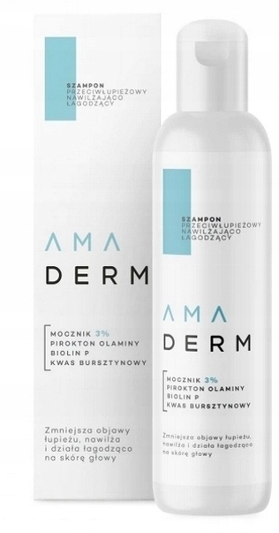 AMADERM Szampon przeciwłupieżowy nawilżający 150ml