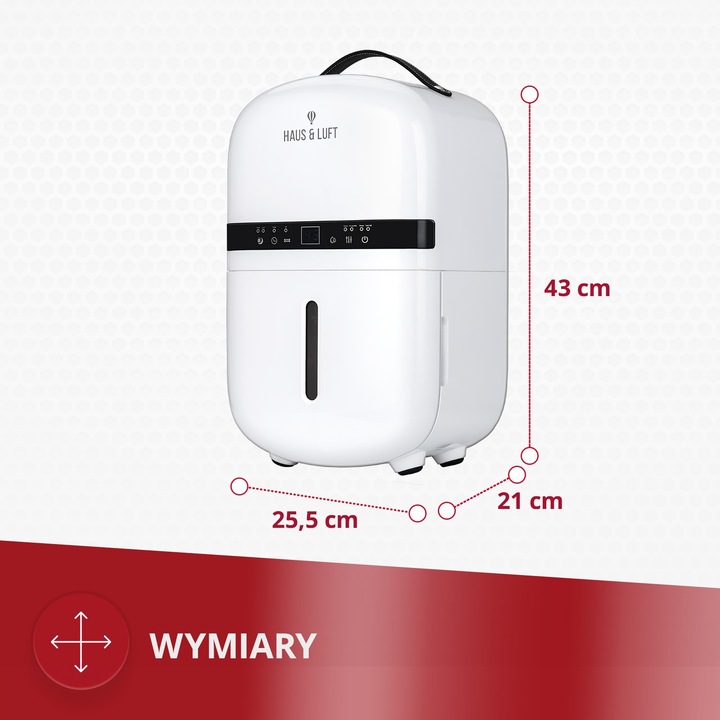 Osuszacz powietrza pochłaniacz wilgoci 5l/24 h Haus & Luft HL-OS-05