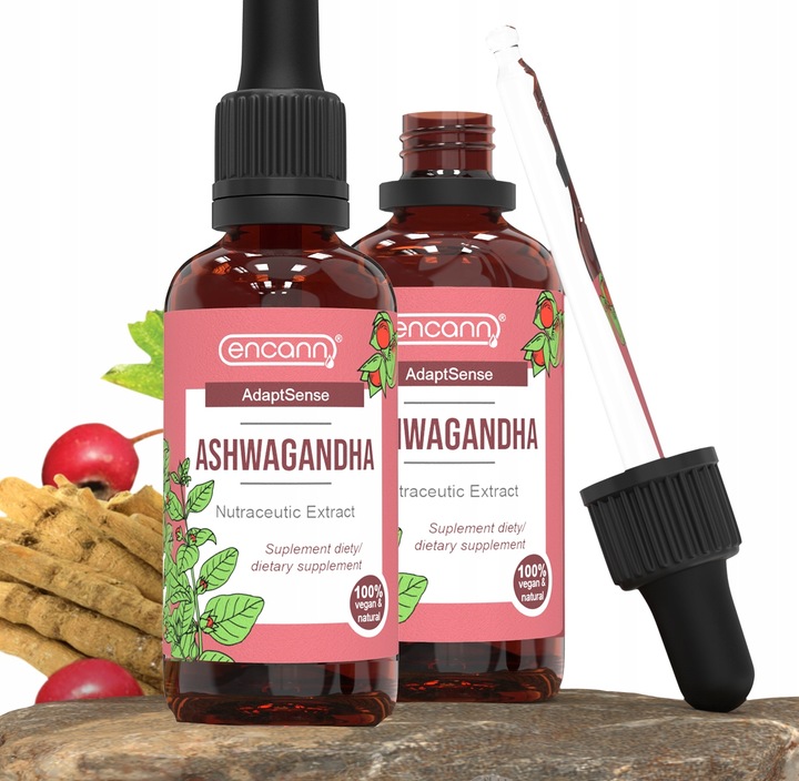 Encann Ashwagandha (Witania Ospała) silny polski ekstrakt w kroplach 50ml