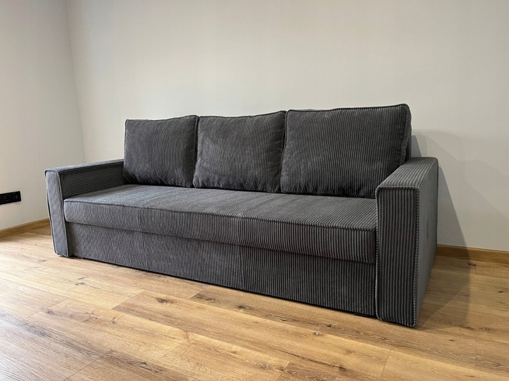 SOFA ROZKŁADANA Z FUNKCJĄ SPANIA, KANAPA SOFIA SPRĘŻYNY BONELL SZTRUKS