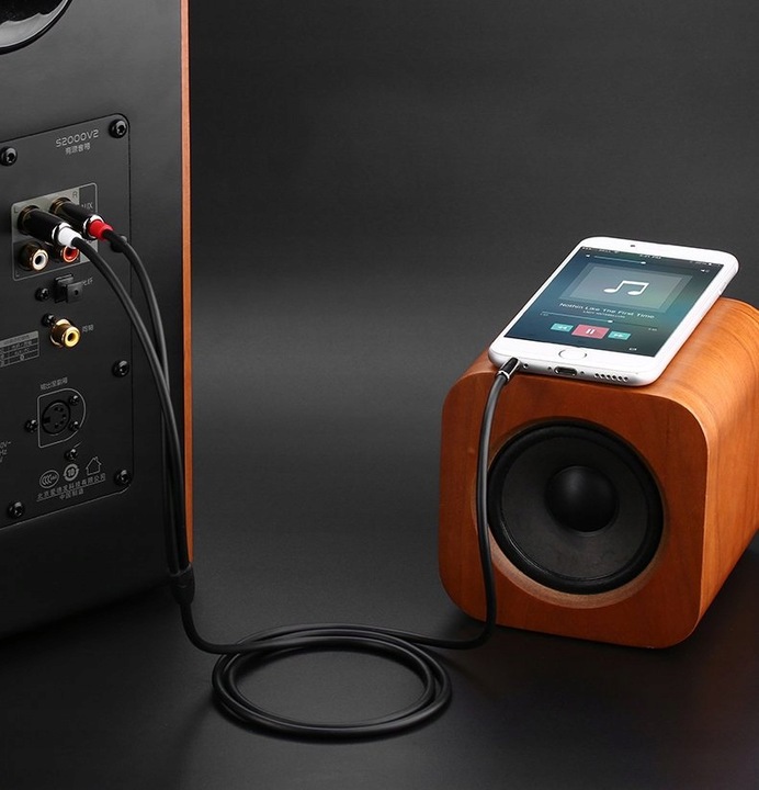 UGREEN KABEL PRZEWÓD AUDIO 3,5MM MINI JACK-2RCA 2M