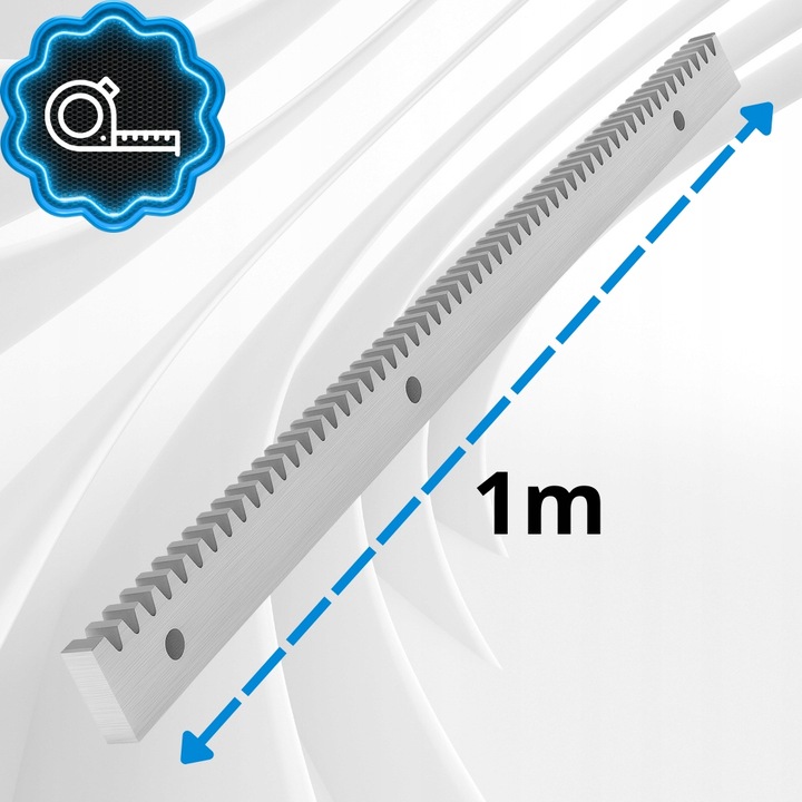 6m LISTWA ZĘBATA STALOWA 8mm metalowa do napędu bramy + tuleje, śruby