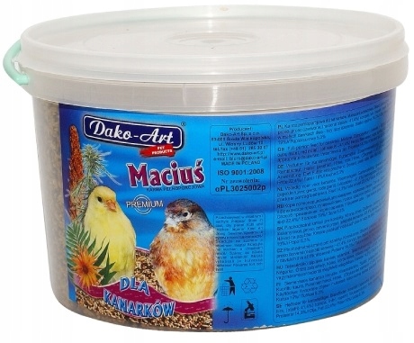 pokarm dla kanarków karma kanarek wiaderko 3 litr #210